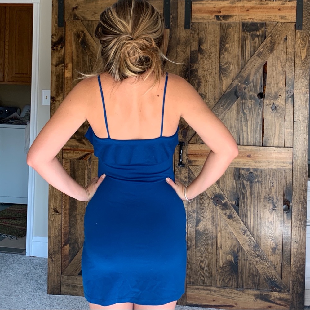 Revolve X Susana Monaco blue fitted mini dress! - Picture 8 of 8